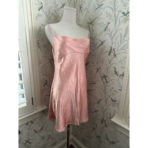 Princess Polly Joy Mini Dress Peach Women's Size 6 - Picture 1 of 8